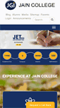 Mobile Screenshot of jaincollege.ac.in
